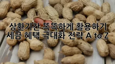 상환기간 똑똑하게 활용하기 💡 세금 혜택 극대화 전략 A to Z 💸